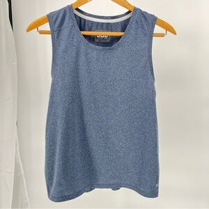 Stio Womens Performance Workout Tank Size L Top Blue Athletic Training